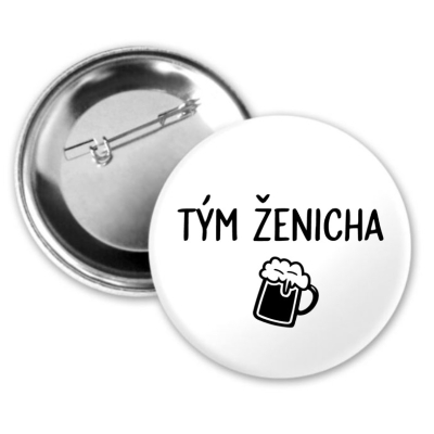 Placka TÝM ŽENICHA s pivem