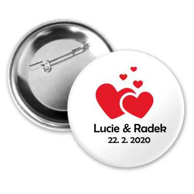 Placka SRDCE SE JMÉNY