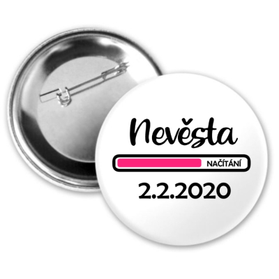 Placka NEVĚSTA NAČÍTÁNÍ