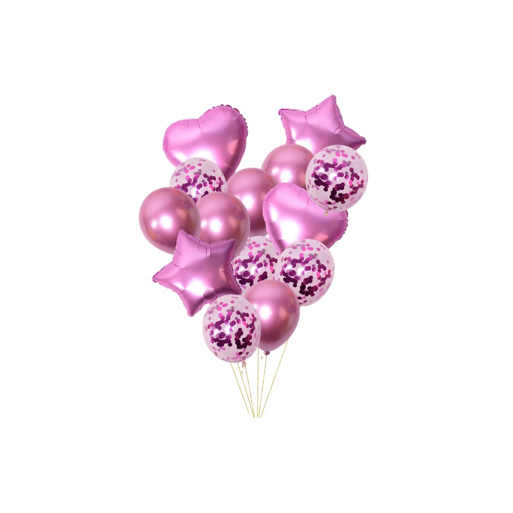 Sada nafukovacích balónků mix růžová 14 ks