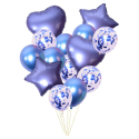 Sada nafukovacích balónků mix modrá 14 ks