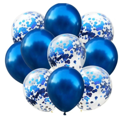 Sada nafukovacích balónků - modrá 10 ks