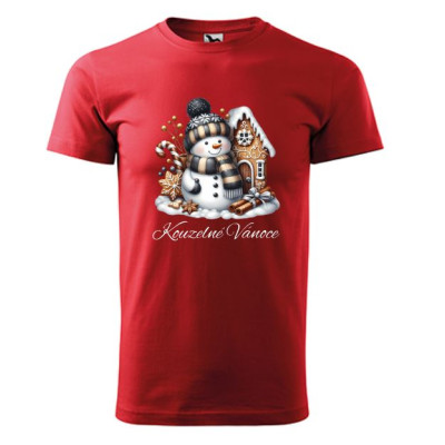 Pánské vánoční tričko Sněhulák "Kouzelné Vánoce" 3
