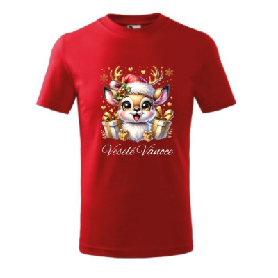 Dětské vánoční tričko Sob - "Veselé Vánoce" 2