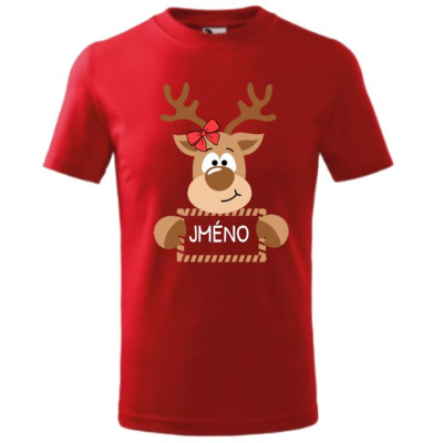 Dětské vánoční tričko Sob 1  - "Jméno" holka