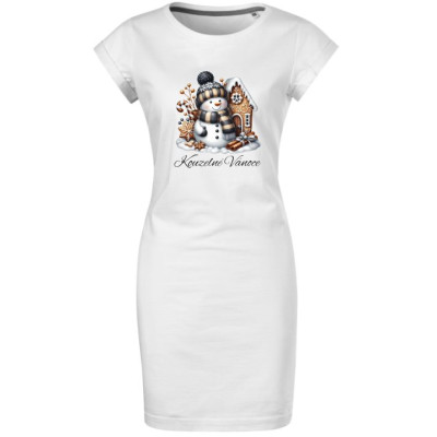 Dámské vánoční šaty Sněhulák "Kouzelné Vánoce" 3