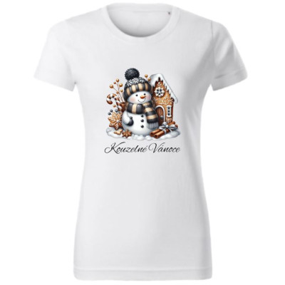 Dámské vánoční tričko Sněhulák "Kouzelné Vánoce" 3