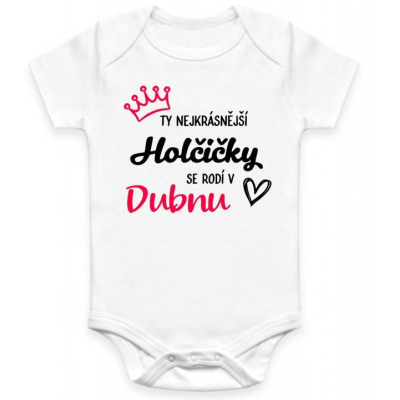 Dětské BODY Nejkrásnější Holčička - MĚSÍC NAROZENÍ