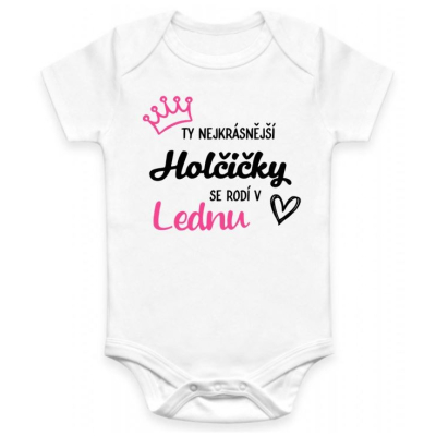 Dětské BODY Nejkrásnější Holčička - MĚSÍC NAROZENÍ