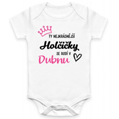 Dětské BODY Nejkrásnější Holčička - MĚSÍC NAROZENÍ