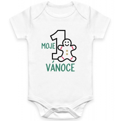 Dětské BODY Moje 1 Vánoce perníček