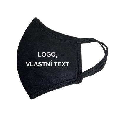 Černá ROUŠKA s vlastním textem