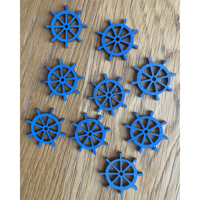 Kormidlo 3 cm - výřezy z dřevěné překližky / tvoření