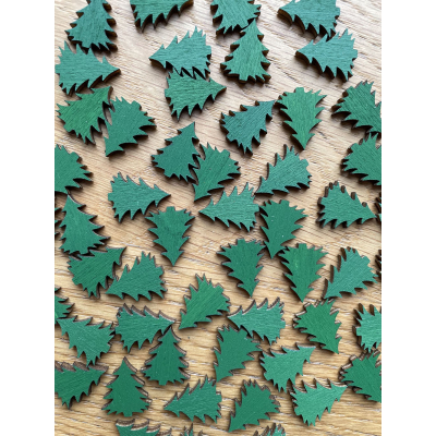 Stromeček 2 cm - výřezy z dřevěné překližky / tvoření