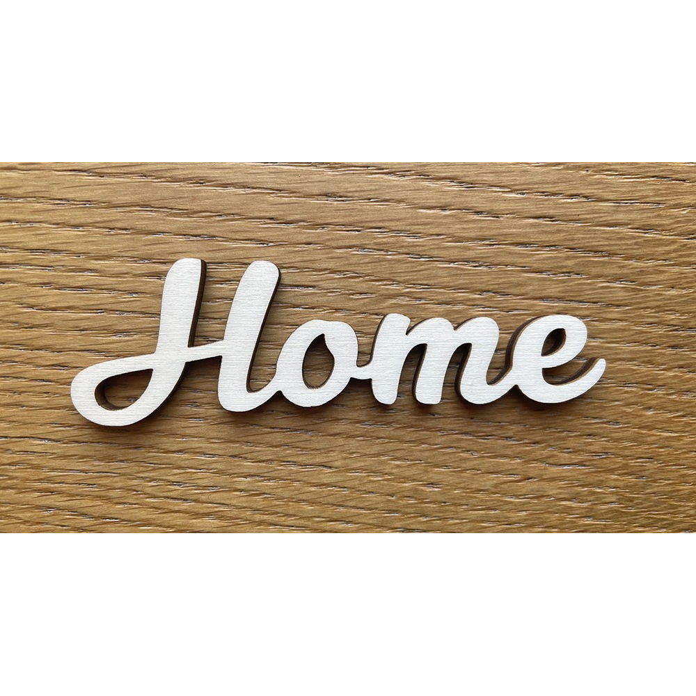 Dřevěný nápis Home