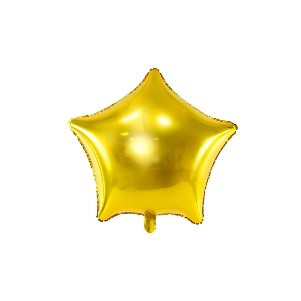 Foliový balonek hvězda zlatá 48 cm