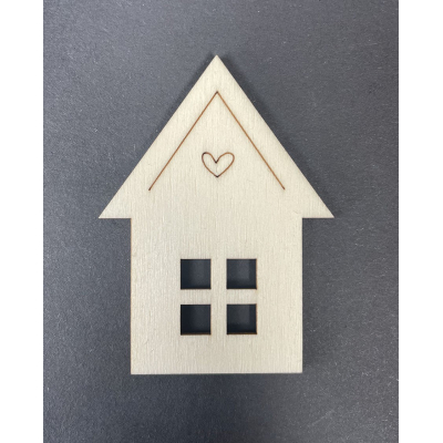 Domeček - dřevěný výřez / tvoření