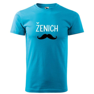 Pánské tričko ŽENICH + knírek