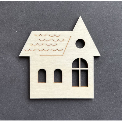 Domeček 6 - dřevěný výřez / tvoření