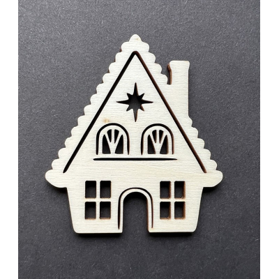 Domeček 9 - dřevěný výřez / tvoření