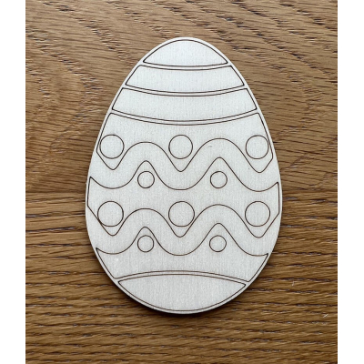 Dřevěné vajíčko / kraslice 3