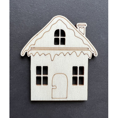Domeček 12 - dřevěný výřez / tvoření