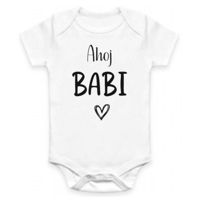 Dětské BODY Ahoj BABI - oznámení těhotenství