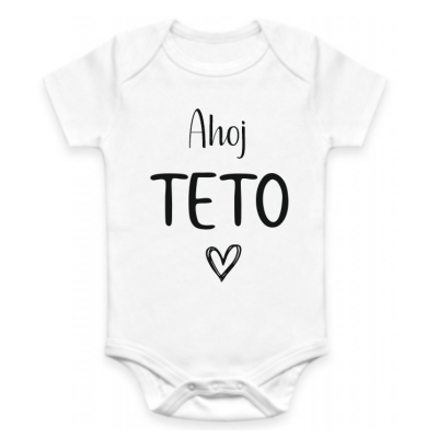 Dětské BODY Ahoj TETO - oznámení těhotenství