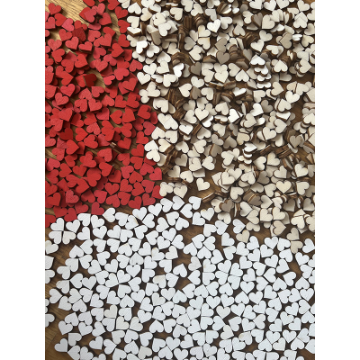 Srdce - dřevěné výřezy / tvoření