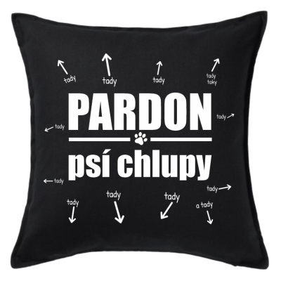 Polštář PARDON PSÍ CHLUPY