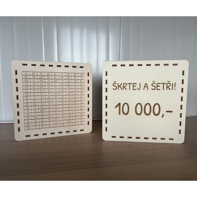 Pokladnička "Škrtej a šetři 10 000,-"