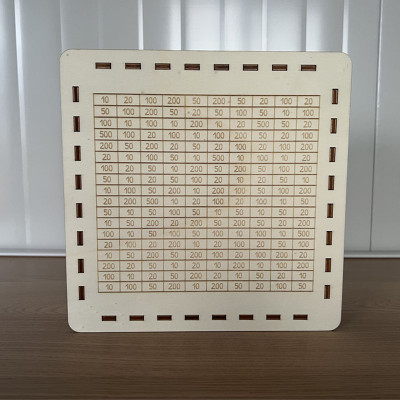 Šetřící pokladnička "Škrtej a šetři 15 000,-"