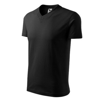 Tričko unisex V-neck 102 černá