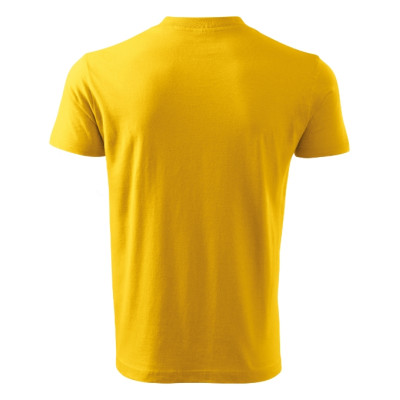 Tričko unisex V-neck 102 žlutá