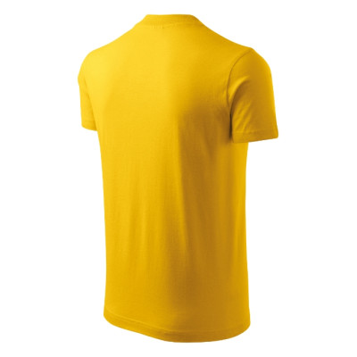 Tričko unisex V-neck 102 žlutá