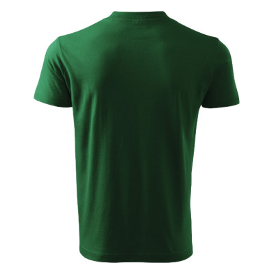 Tričko unisex V-neck 102 lahvově zelená