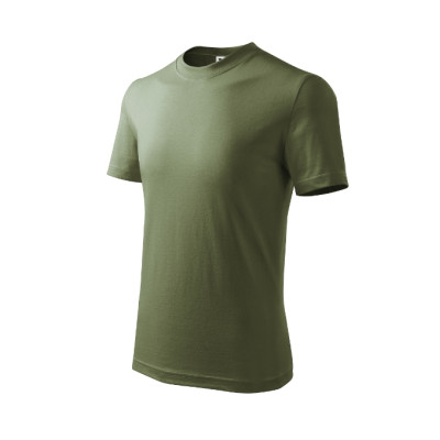 Tričko dětské Basic 138 khaki