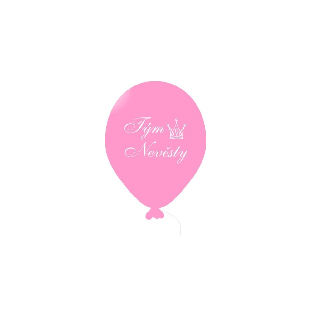 Balónek TÝM NEVĚSTY růžový